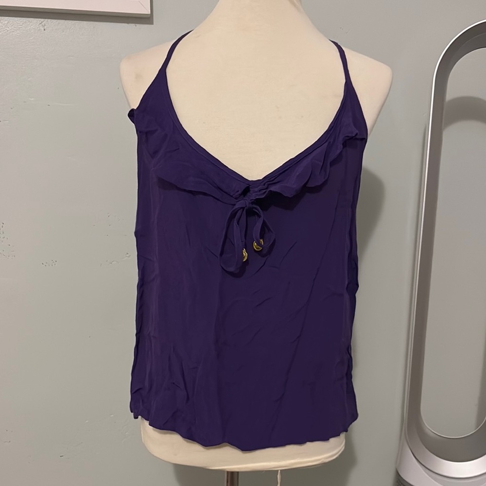 Purple silk  blouse